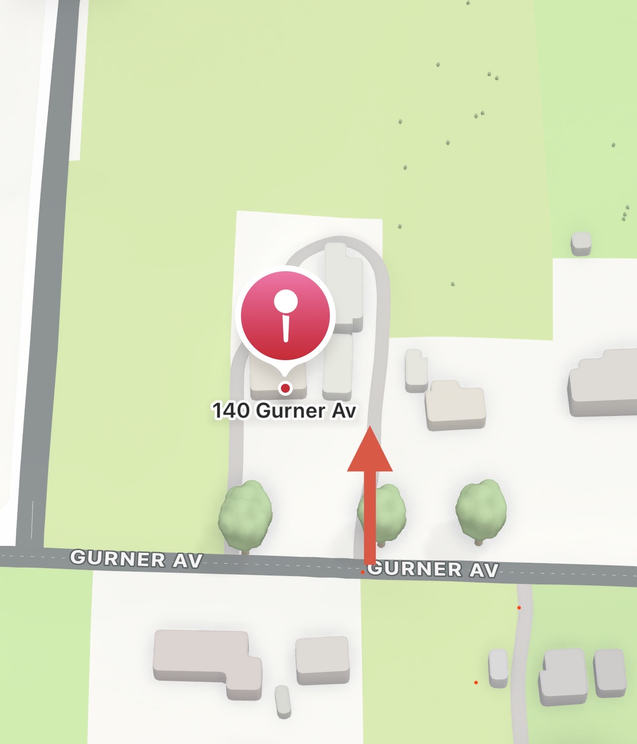 Map to SAMA Academy, 140 Gurner Avenue