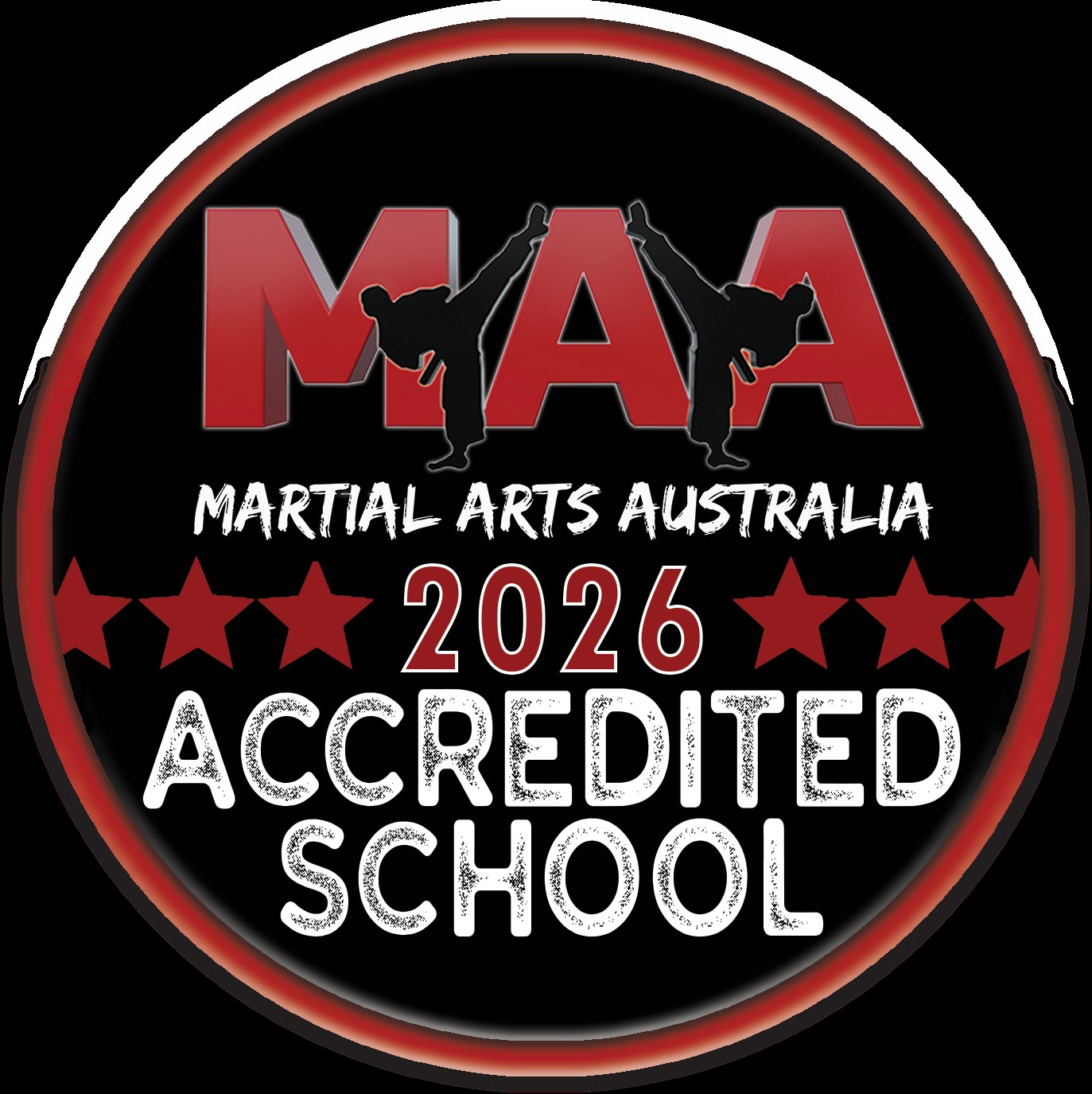 Martial Arts Australia 2026 Accredited School badge
